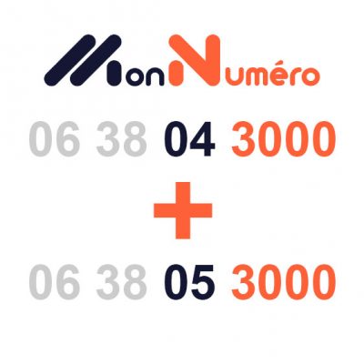 Numéros duo faciles à vendre - 06 38 04 3000 + 06 38 05 3000