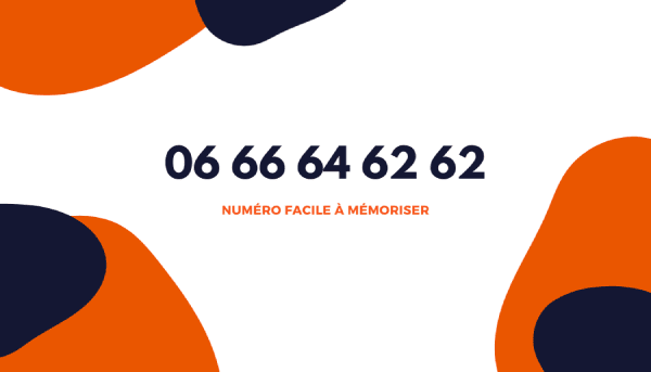 Numéro facilement mémorisable en 06 66 64 62 62