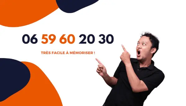 Numéro mobile facilement mémorisable : 06 59 60 20 30