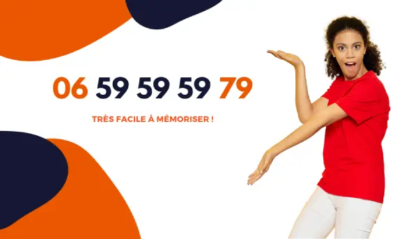 Numéro mobile facilement mémorisable : 06 59 59 59 79