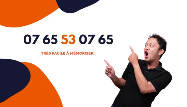 Numéro triplette super facile à retenir : 07 65 53 07 65