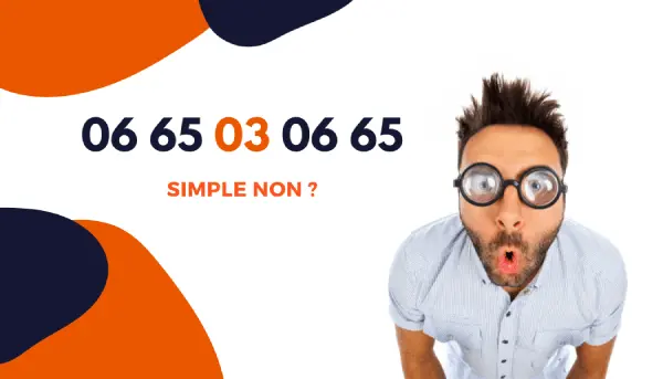 Numéro très facile à retenir : 06 65 03 06 65